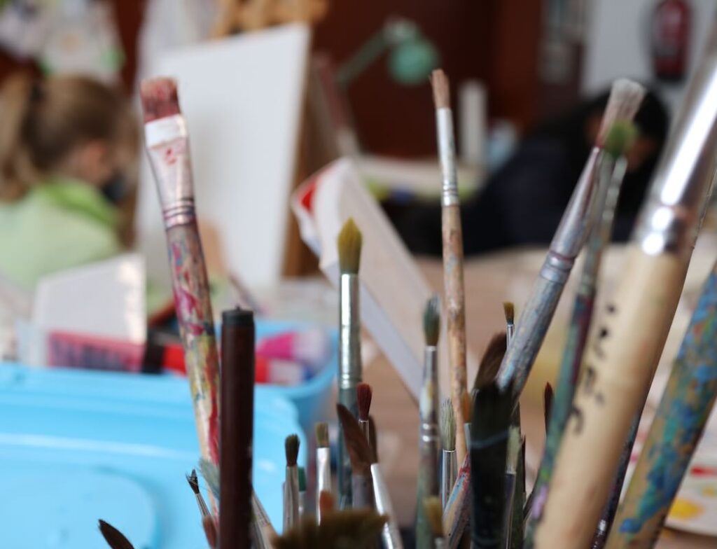 Pinceles taller pintura en A Coruña